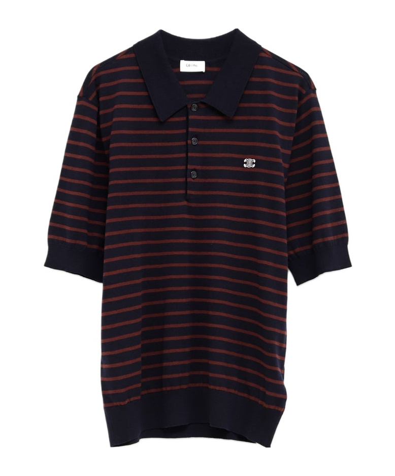 Celine Short-sleeved Polo Shirt In Black
