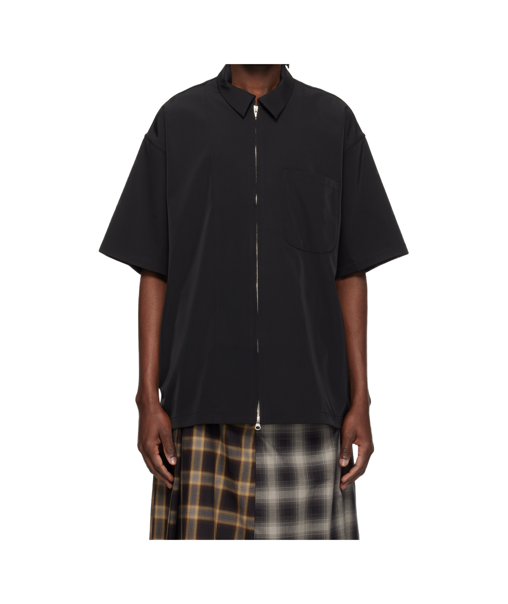 Song For The Mute Zip-up Gym Shirt In Black