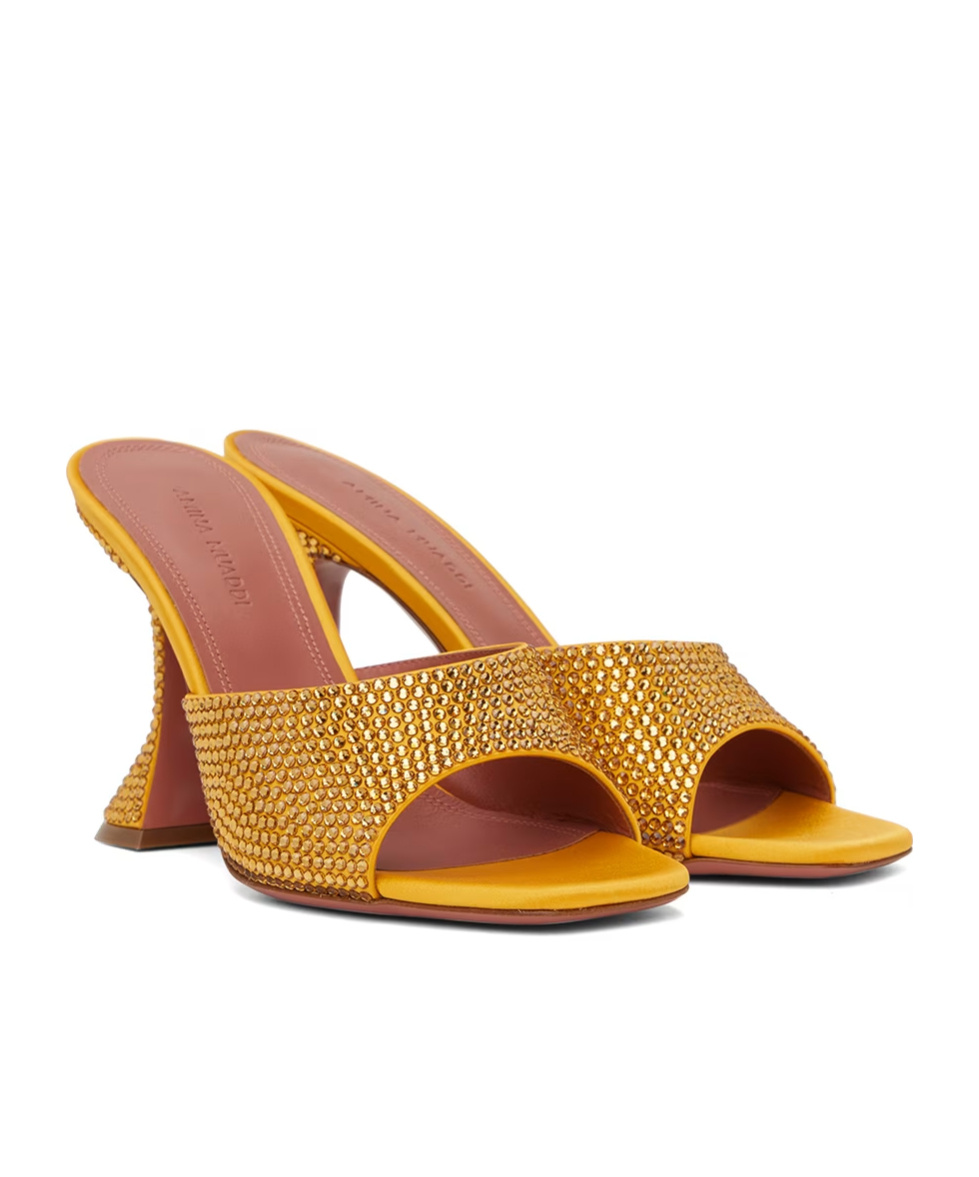 AMINA MUADDI LUPITA CRYSTAL CRYSTAL HIGH-HEELED SANDALS