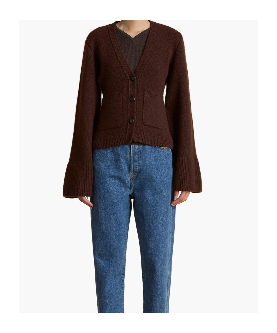 Khaite Scarlet Cashmere Cardigan In Black