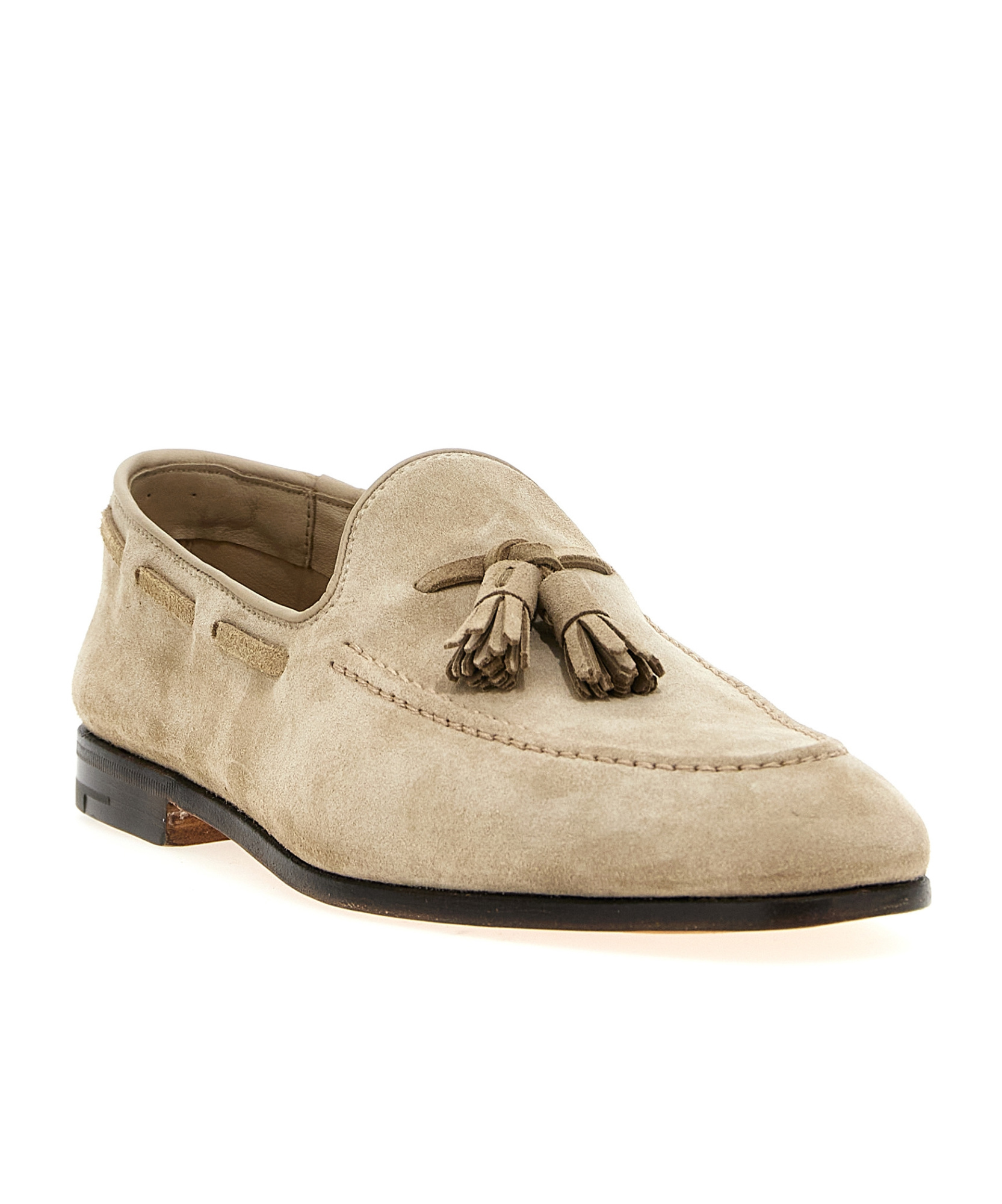 Church's Men Beige Suede Maidstone Loafers In Neutral