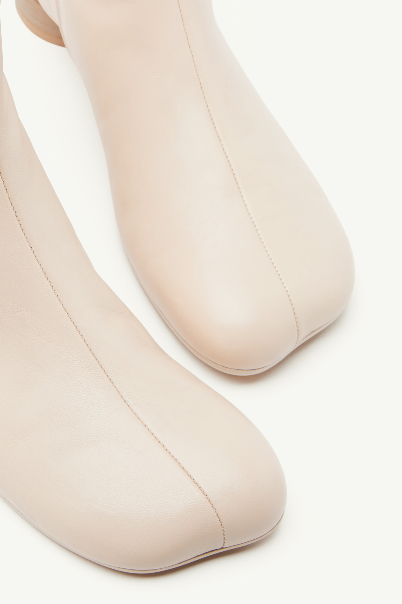 Shop Mm6 Maison Margiela Anatomic Ankle Boots In Nude