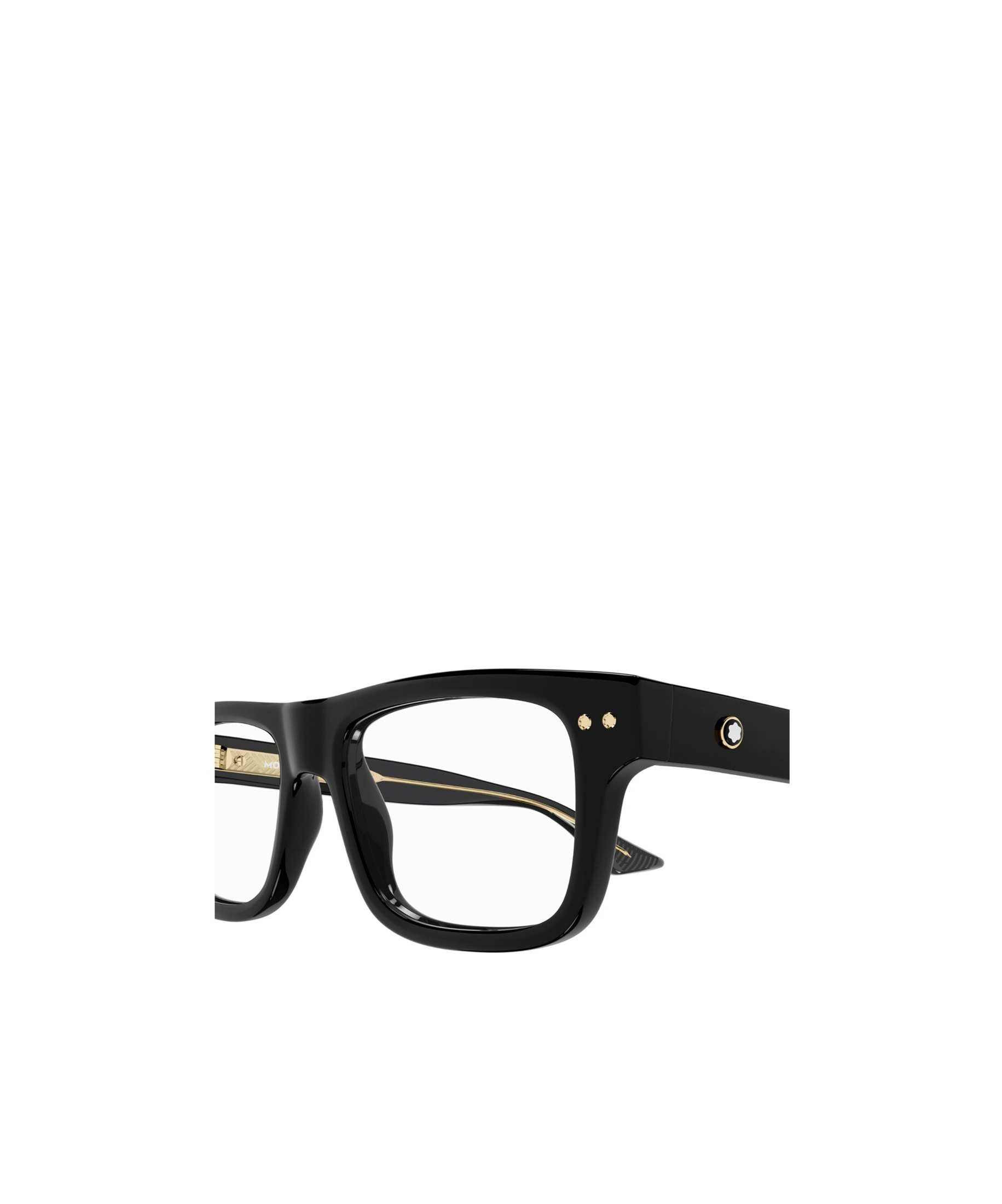 Montblanc Eyewear Rectangle Frame Glasses In Black