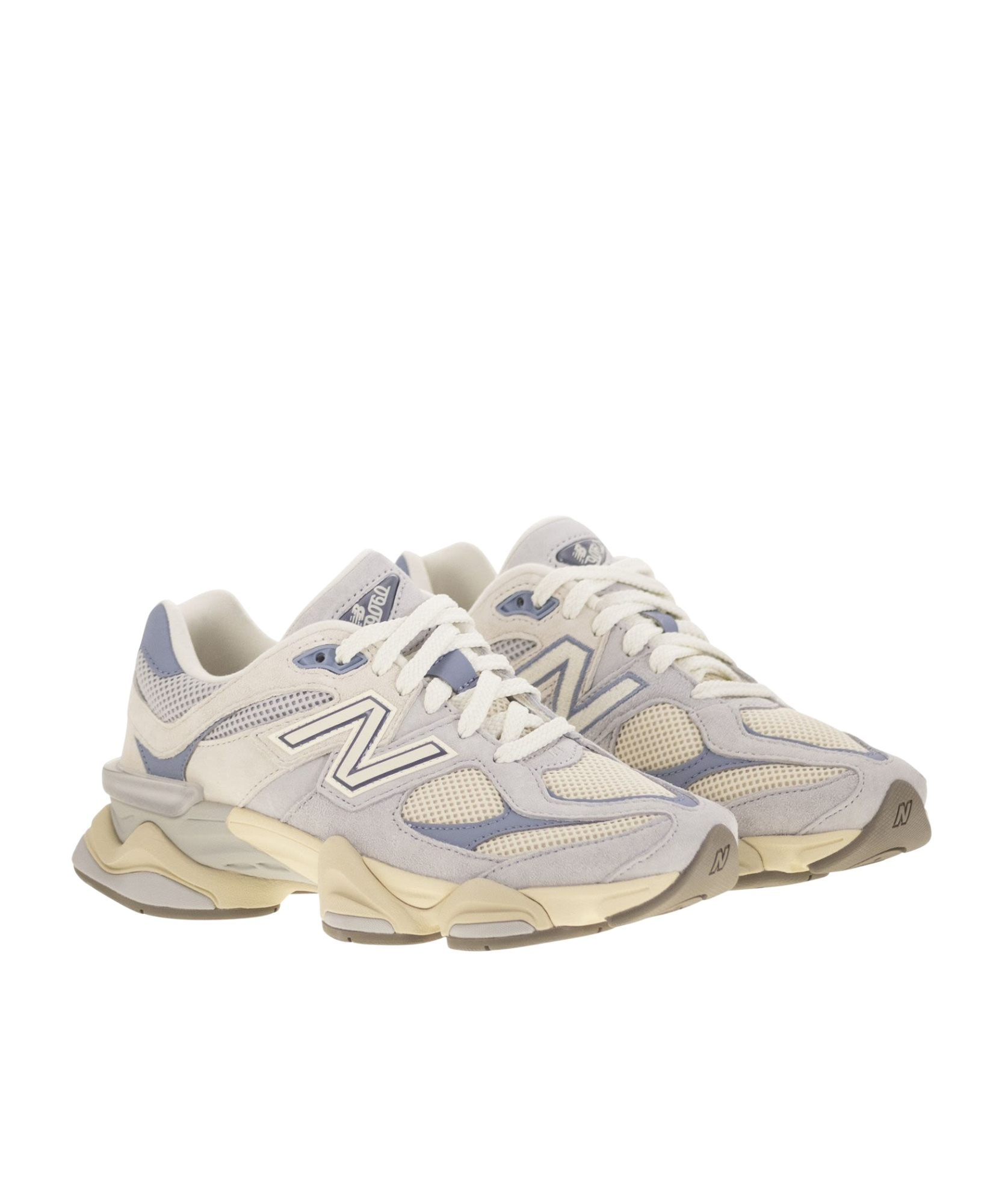New Balance Leather Sneakers In Pearl Grey/linen