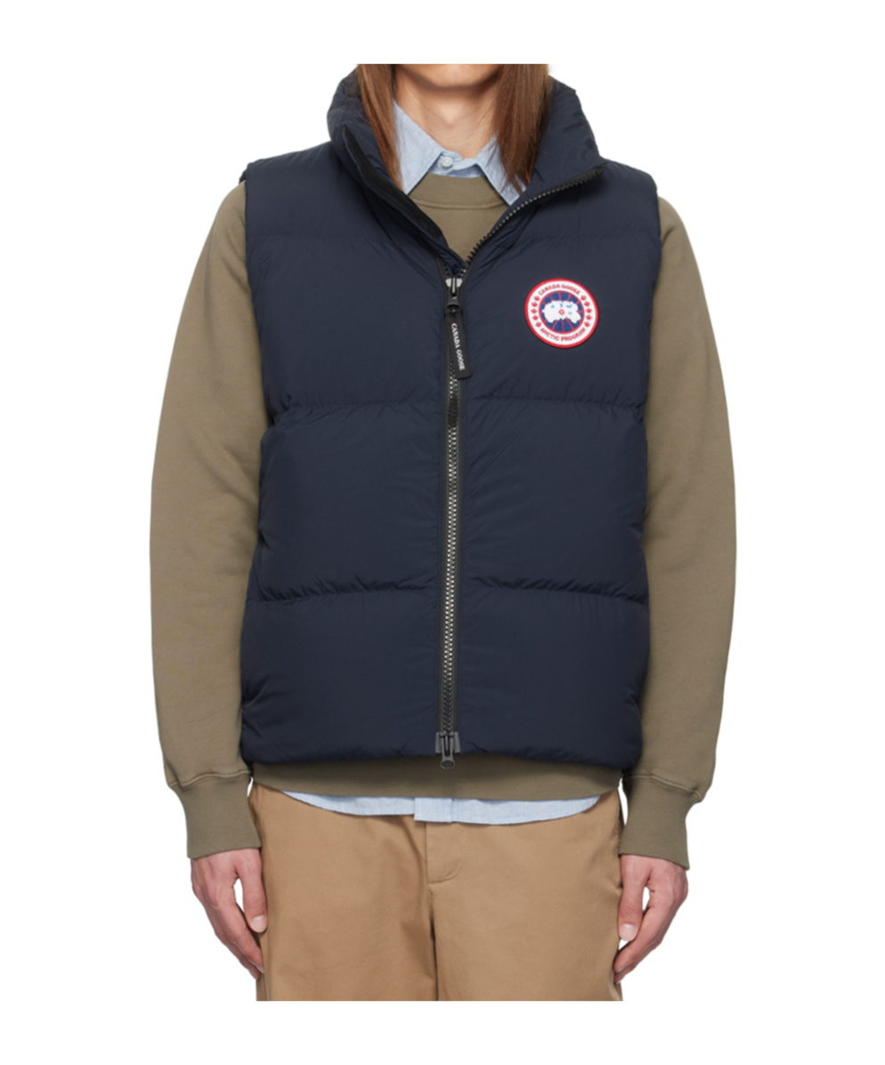 Shop Canada Goose Lawrence Vest Down Jacket In Blue