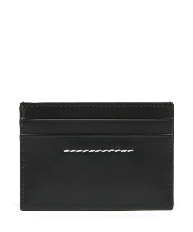 Mm6 Maison Margiela Plaque Cardholder In Black