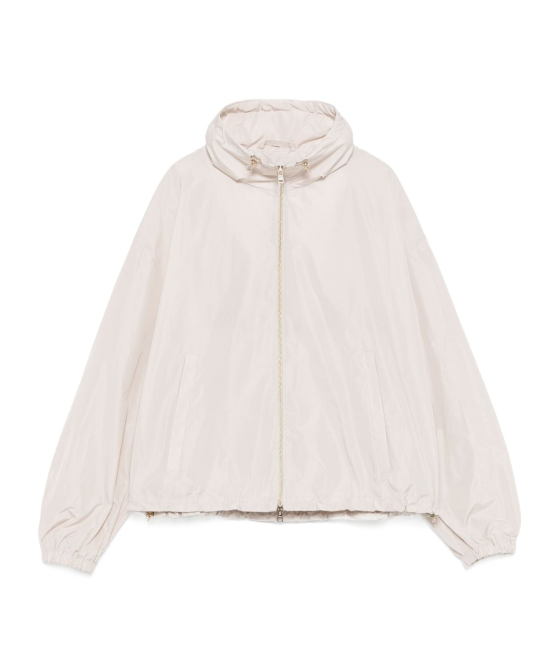 Herno Drawstring-collar Jacket In White