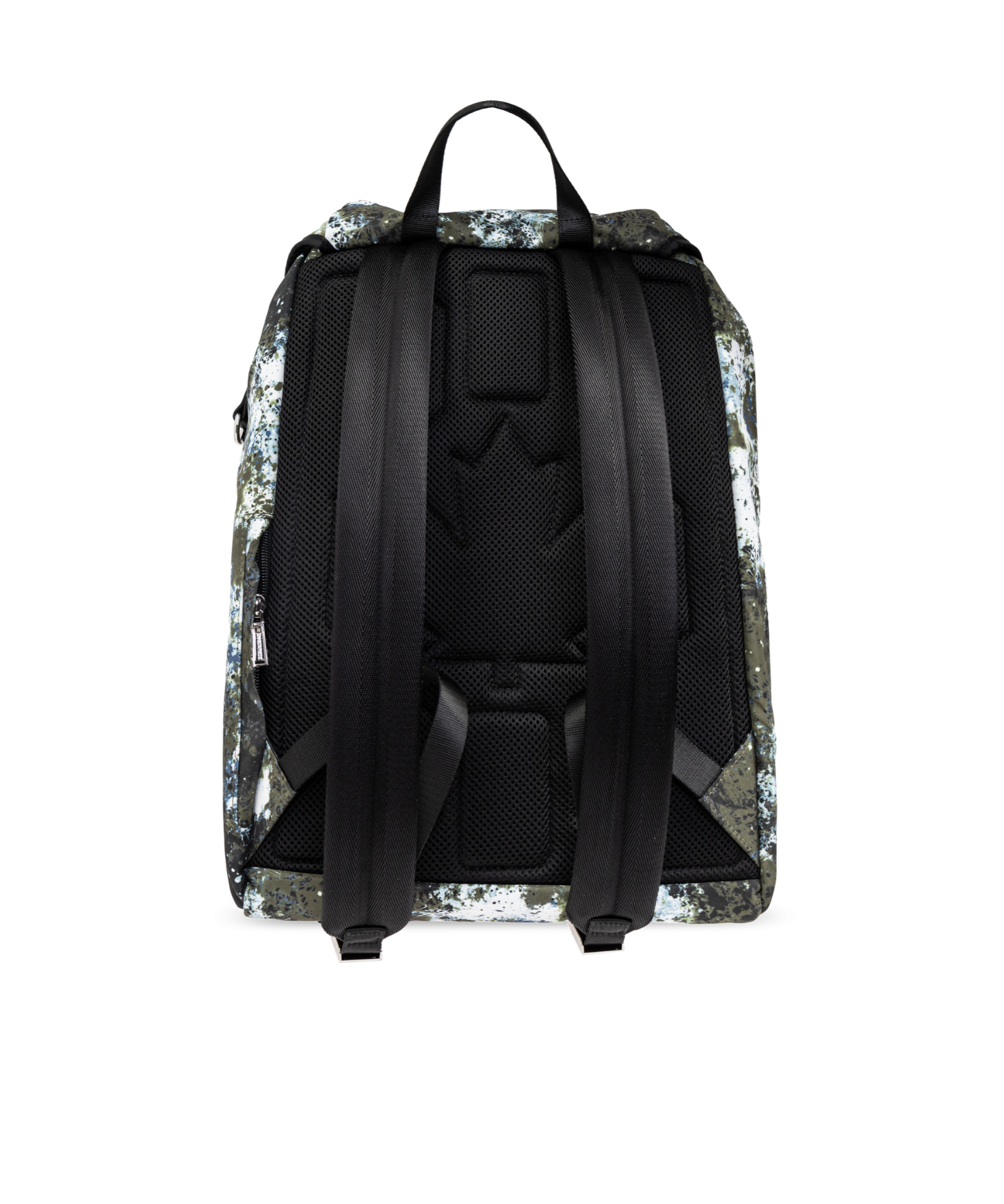 Dsquared2 Printed Backpack In Black