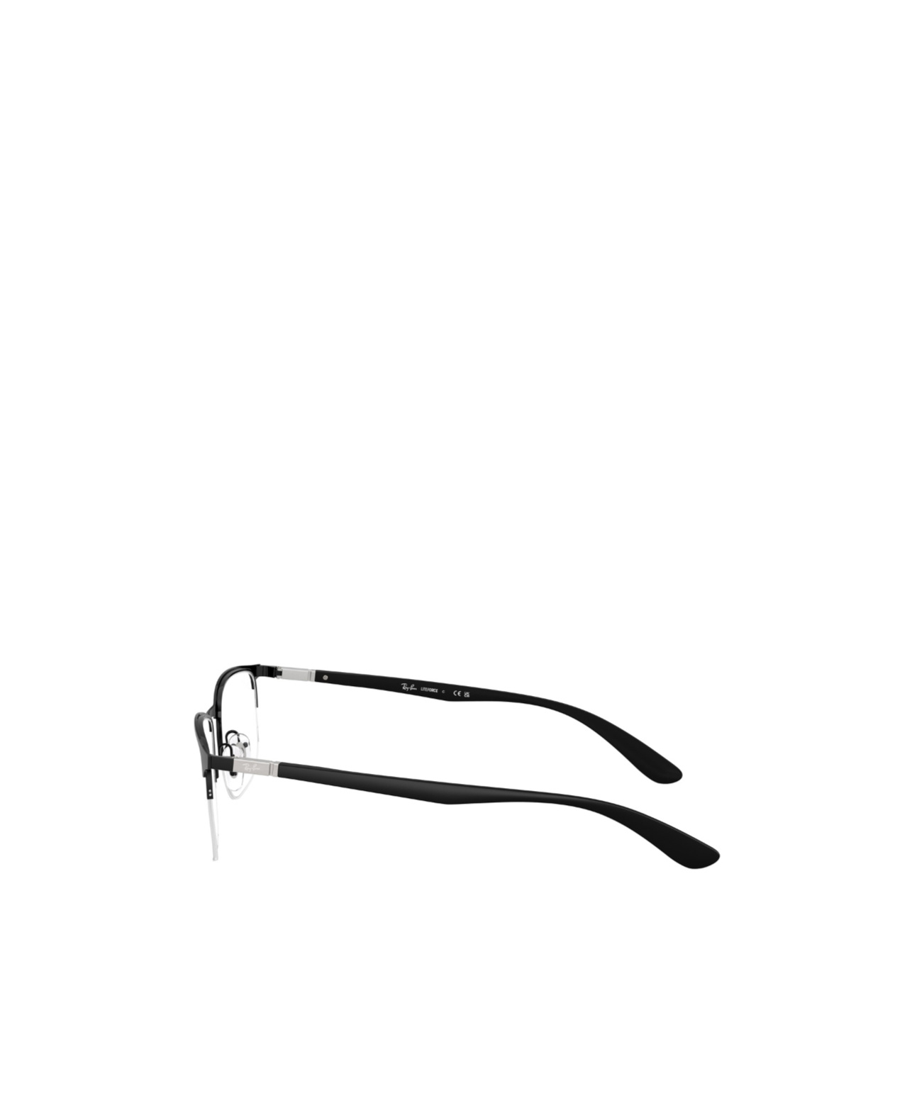 Ray Ban Half-rim Design Glasses In Black