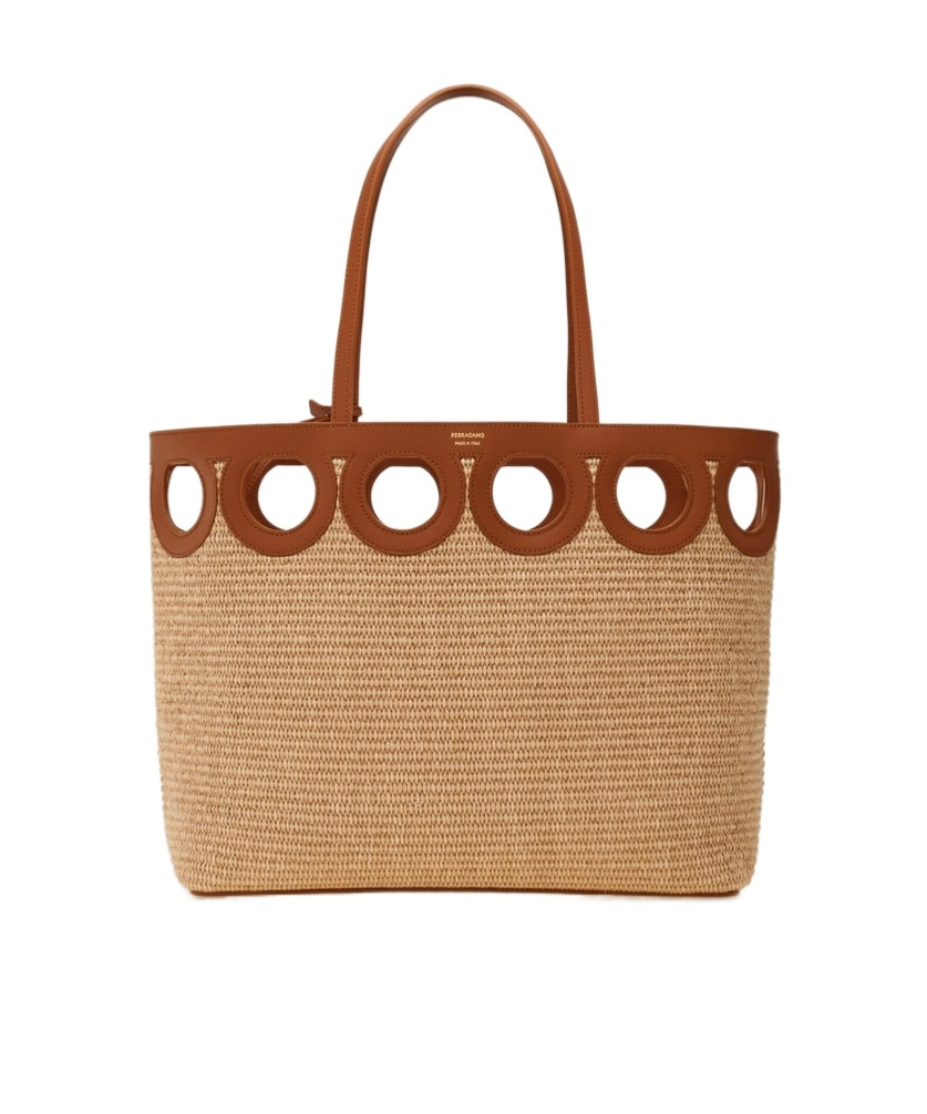 Ferragamo Gancini Outline Tote Bag