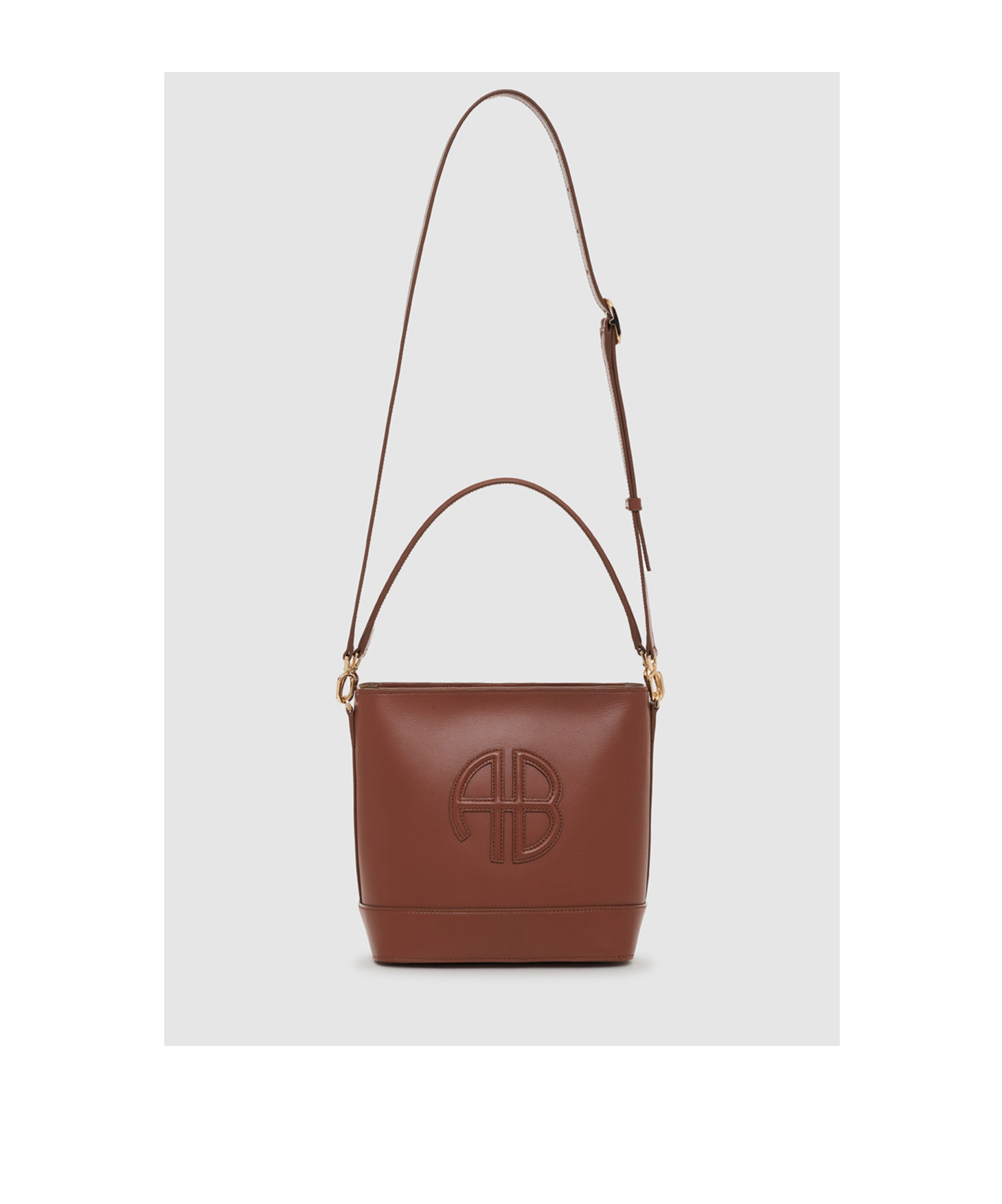 Shop Anine Bing Lili Bucket Bag In Cognac