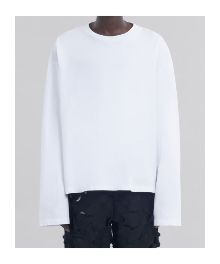 Marni Organic Cotton Oversized T-shirt In White