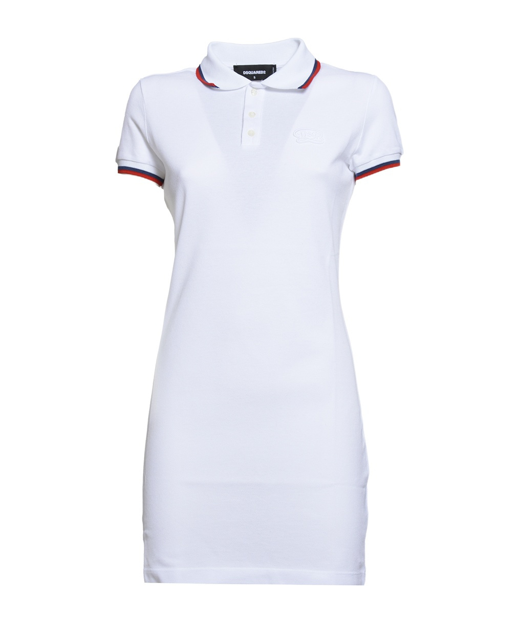Dsquared2 Woman Mini Dress White Size S Cotton In White