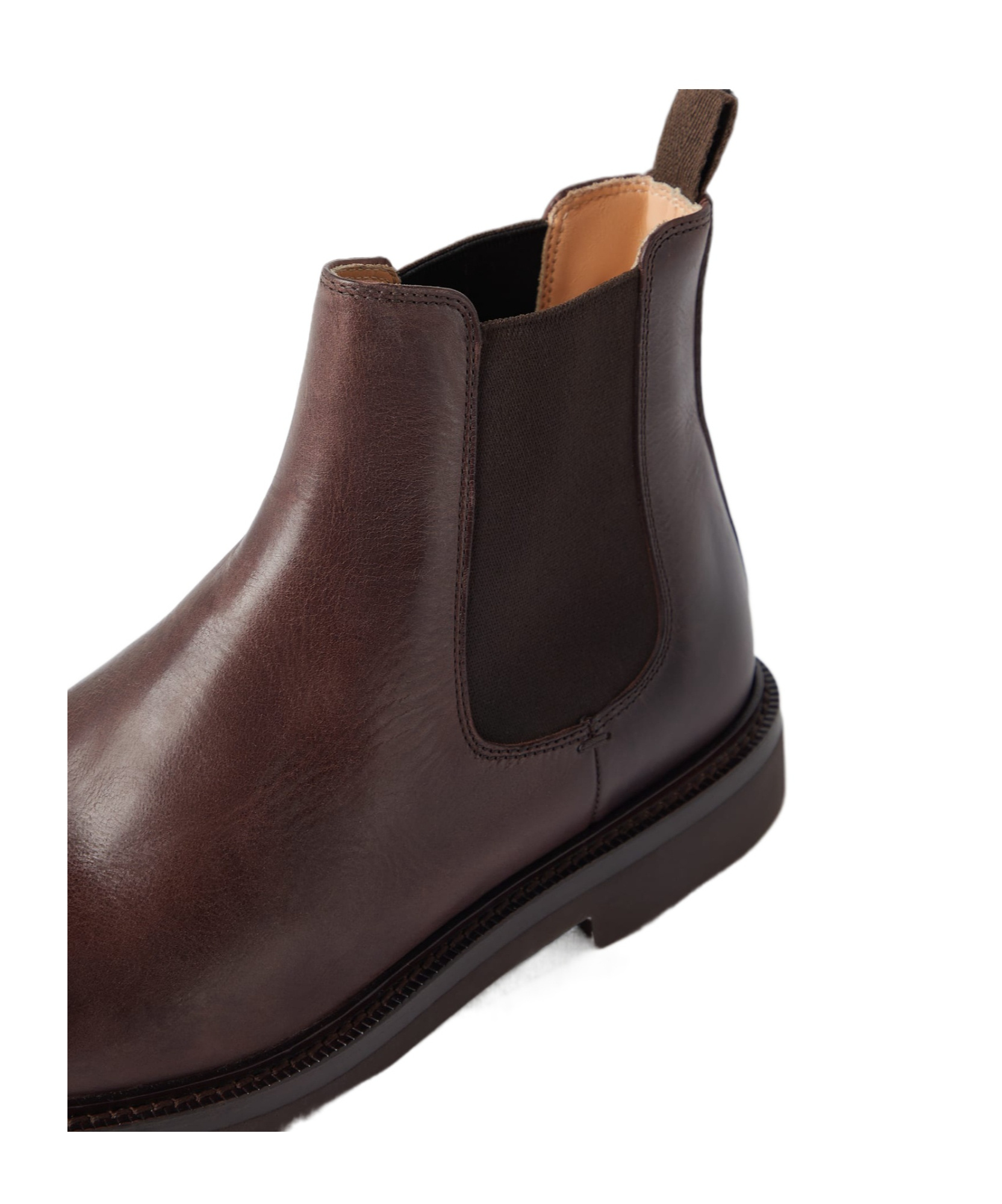 Brunello Cucinelli Leather Ankle Boots In Black