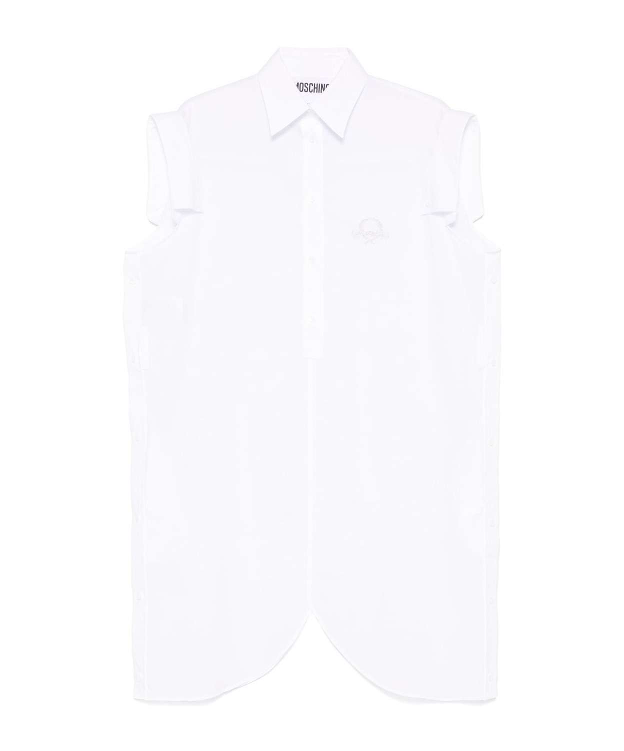 Moschino Shirt Mini Dress In White
