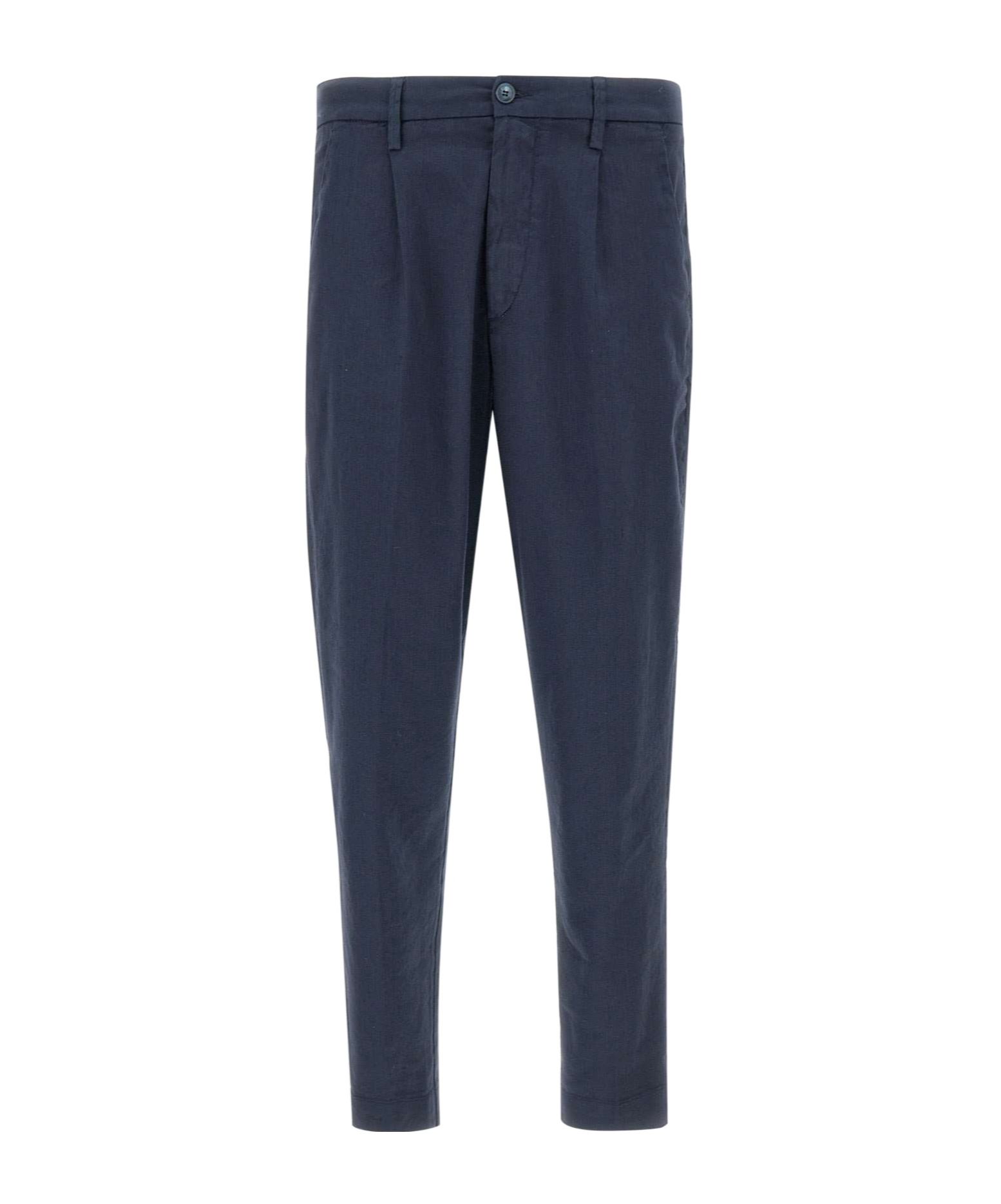 Re-hash Dark Blue Straight Casual Pants In Black