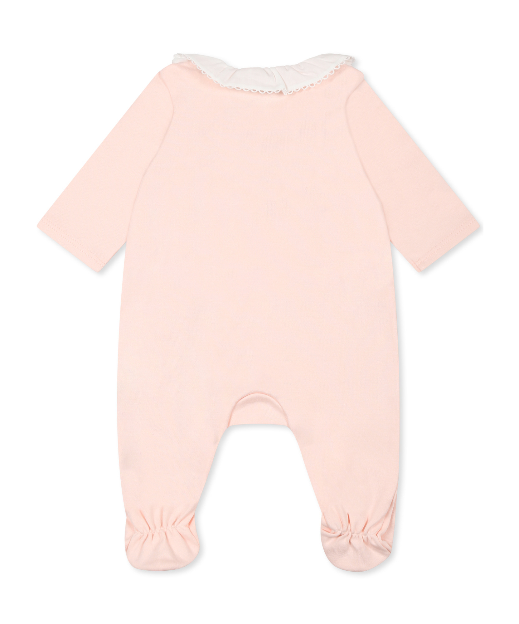 Chloé Long-sleeved Jumpsuit And Bib Set In Pink