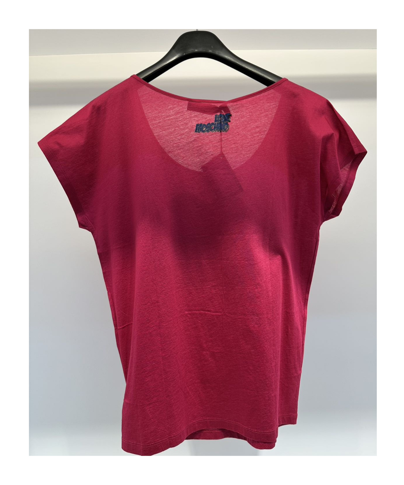Moschino Item O-neck Short-sleeved T-shirt In Red