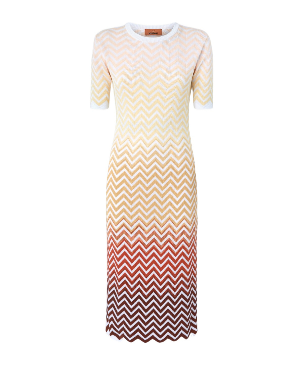 Missoni Zigzag-woven Midi Dress In White