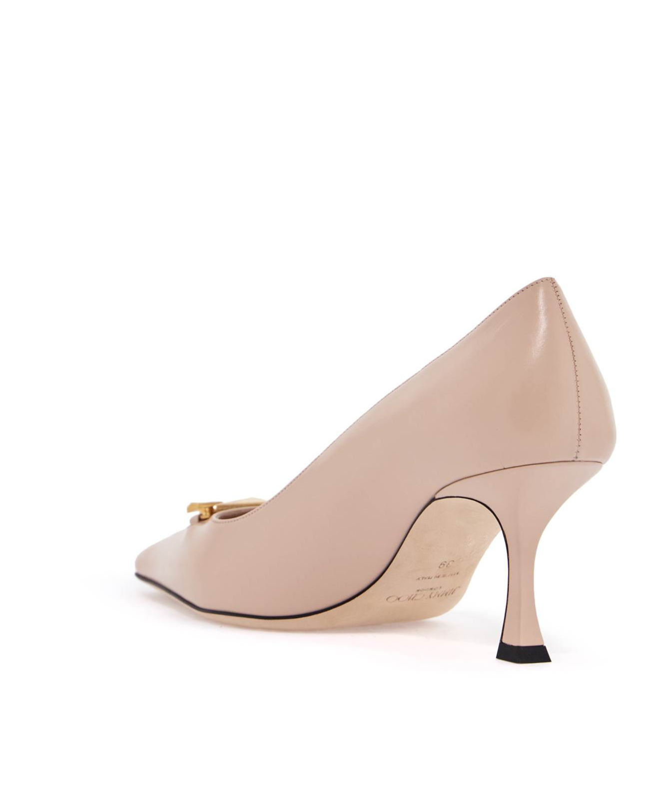 Jimmy Choo Ryker 70 Embellished Leather Pumps In Nude