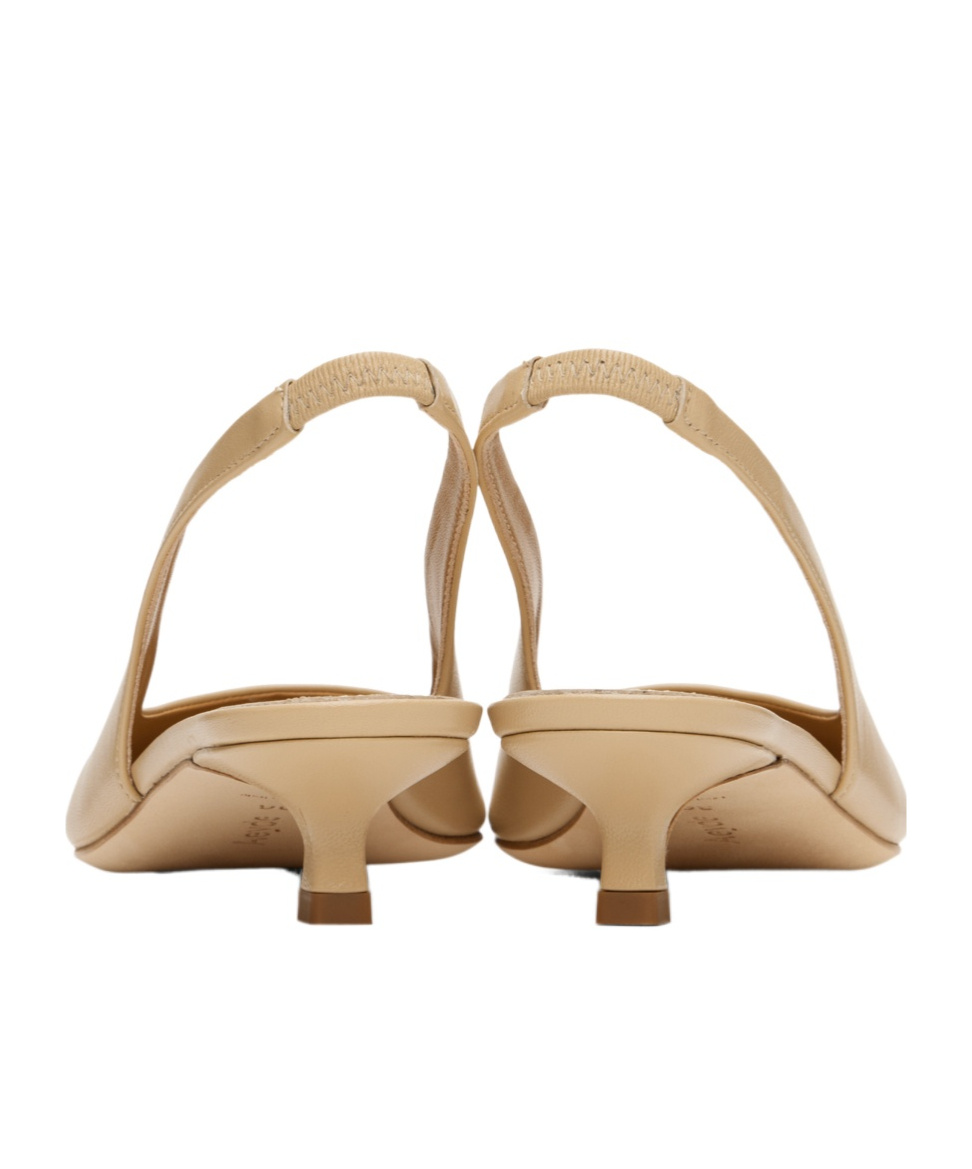 Shop Aeyde Valerie Pointed High-heeled Sandals In Nude