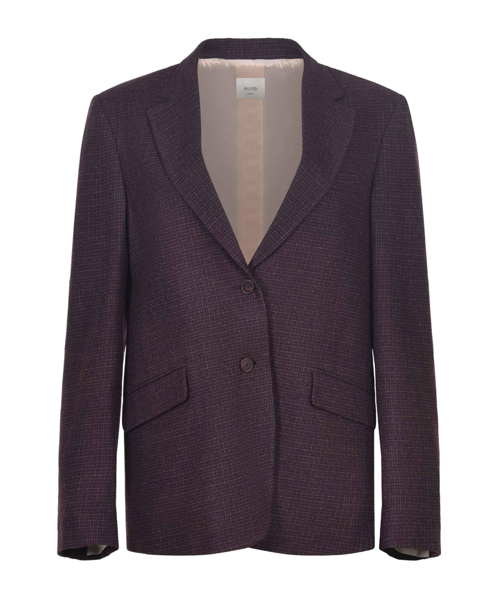 Alysi Single-breasted Blazer In Purple