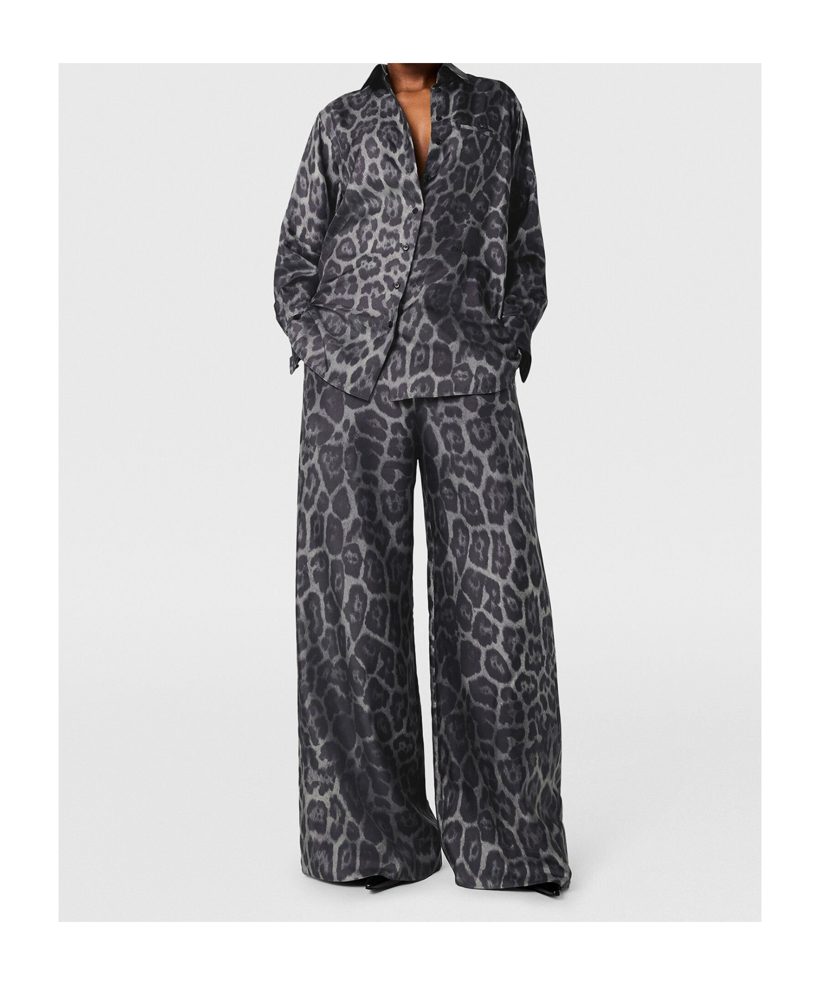 Stella Mccartney Oversized Drawstring Leopard Print Pants