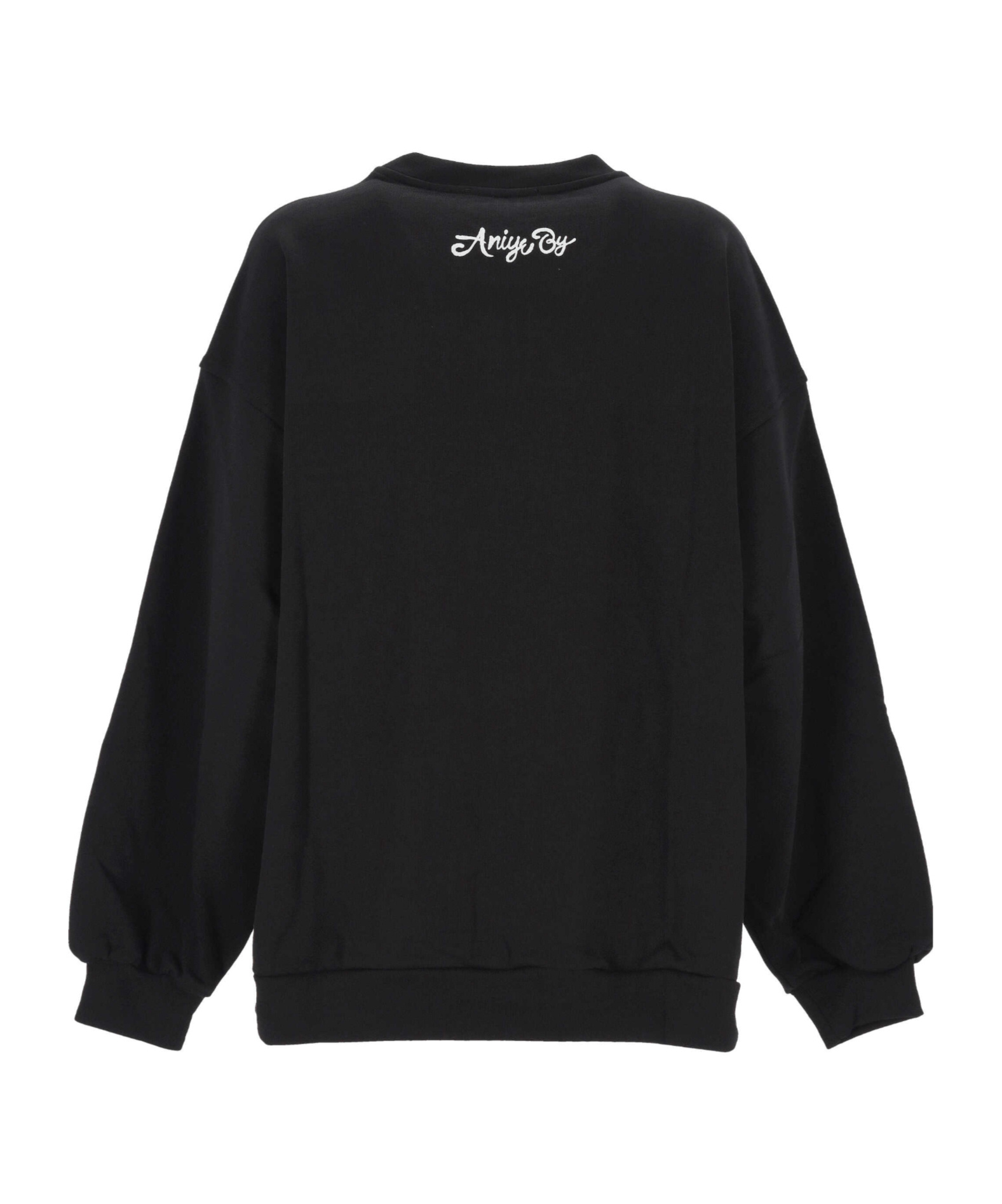 Aniye By Round Neck Long-sleeved Sweatshirt In Black