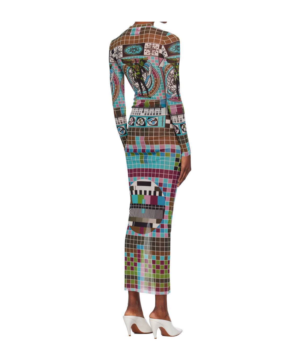 Jean Paul Gaultier Printed Pattern Dress In Pattern