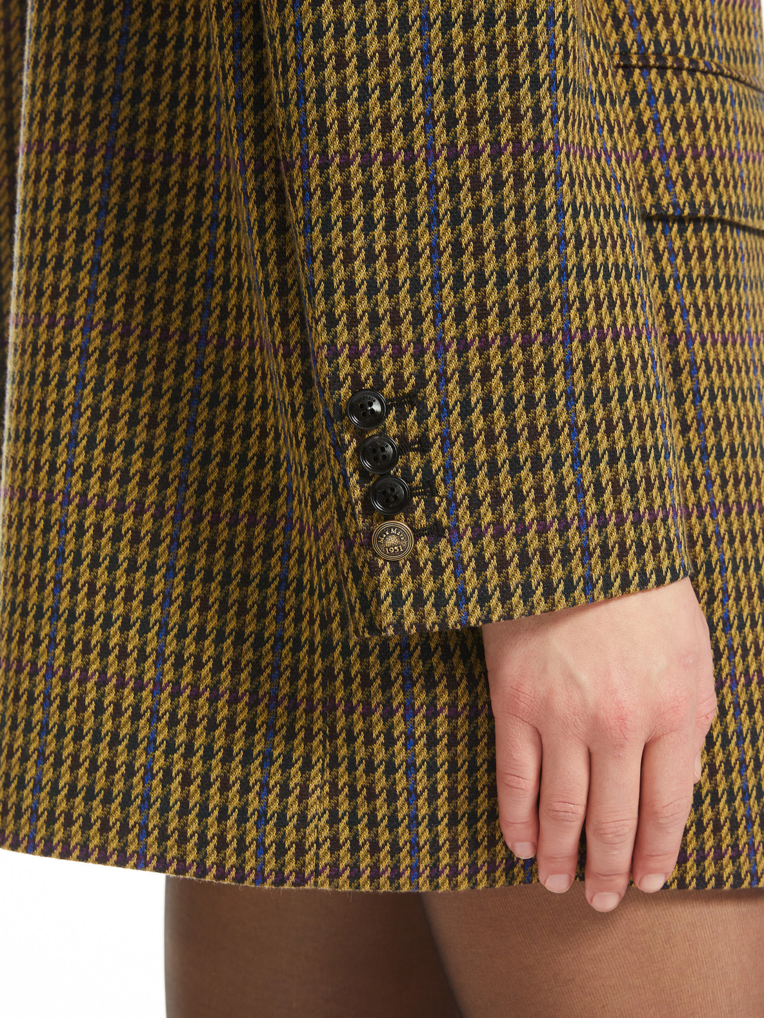 Max Mara Wool Suit Coat In Brown