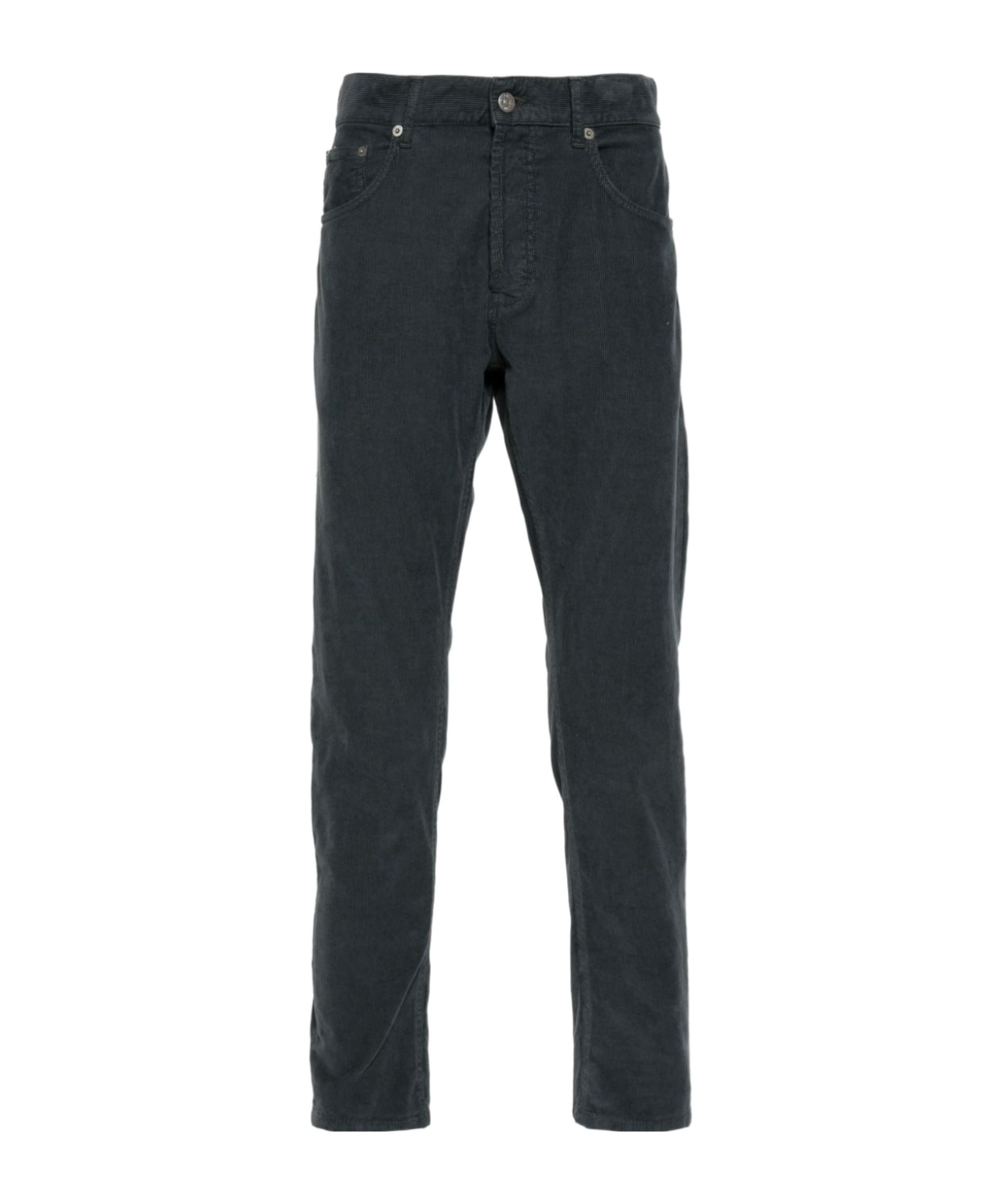 Dondup Dian Mid-rise Slim-fit Trousers In Black