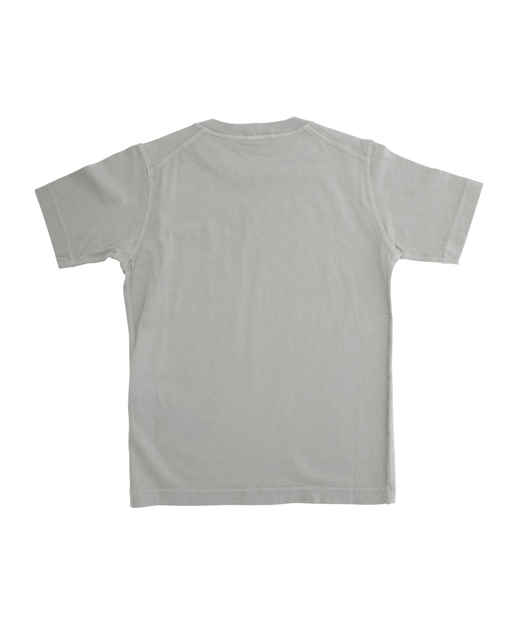 Stone Island Logo-patch T-shirt In Gray