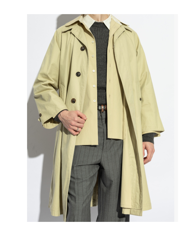 Maison Margiela Trench Coat In Nude