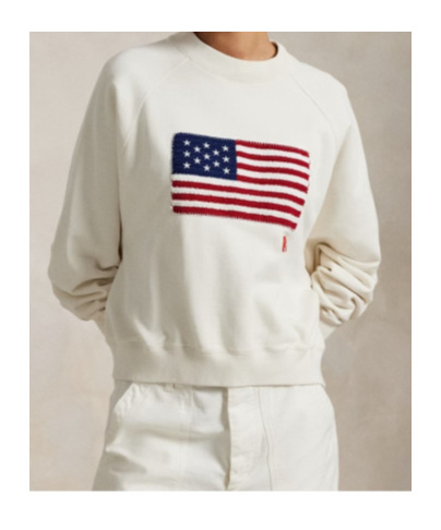 Shop Polo Ralph Lauren Logo-embroidered Sweatshirt In White