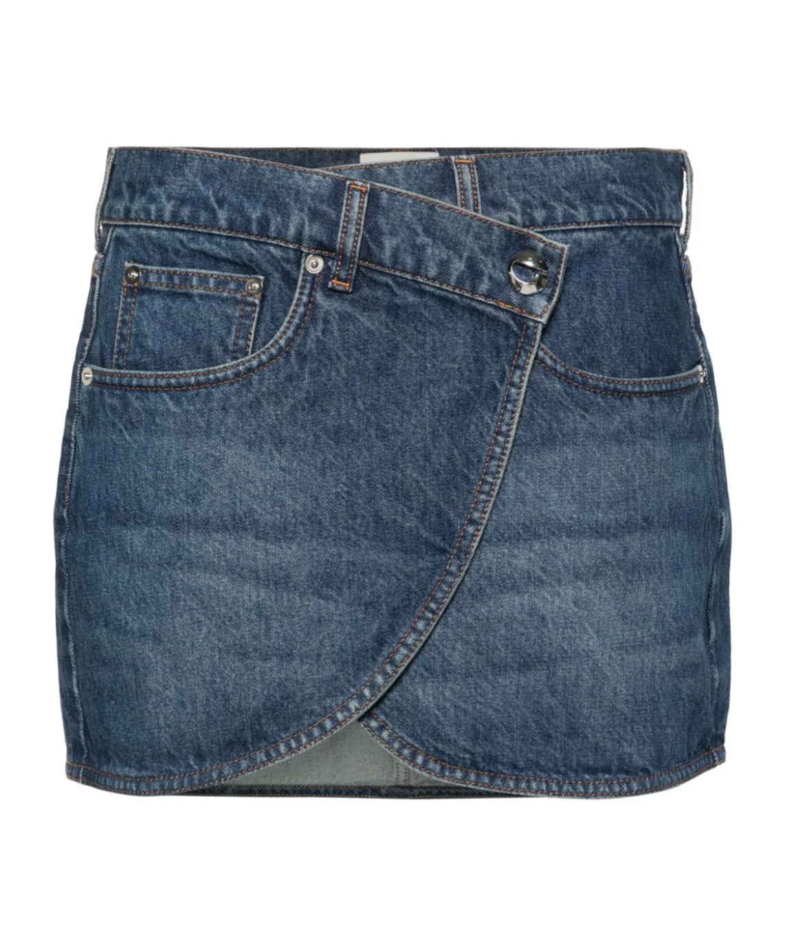 Coperni Minigonna Denim A Portafoglio In Blue