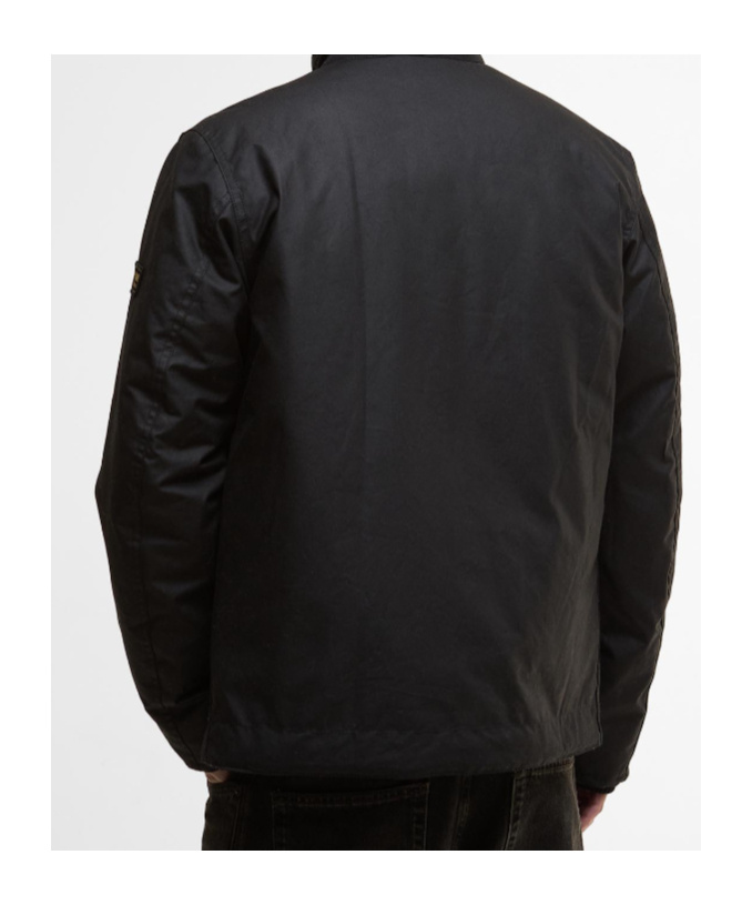 Barbour Mayburn Waxed Jacket In Black