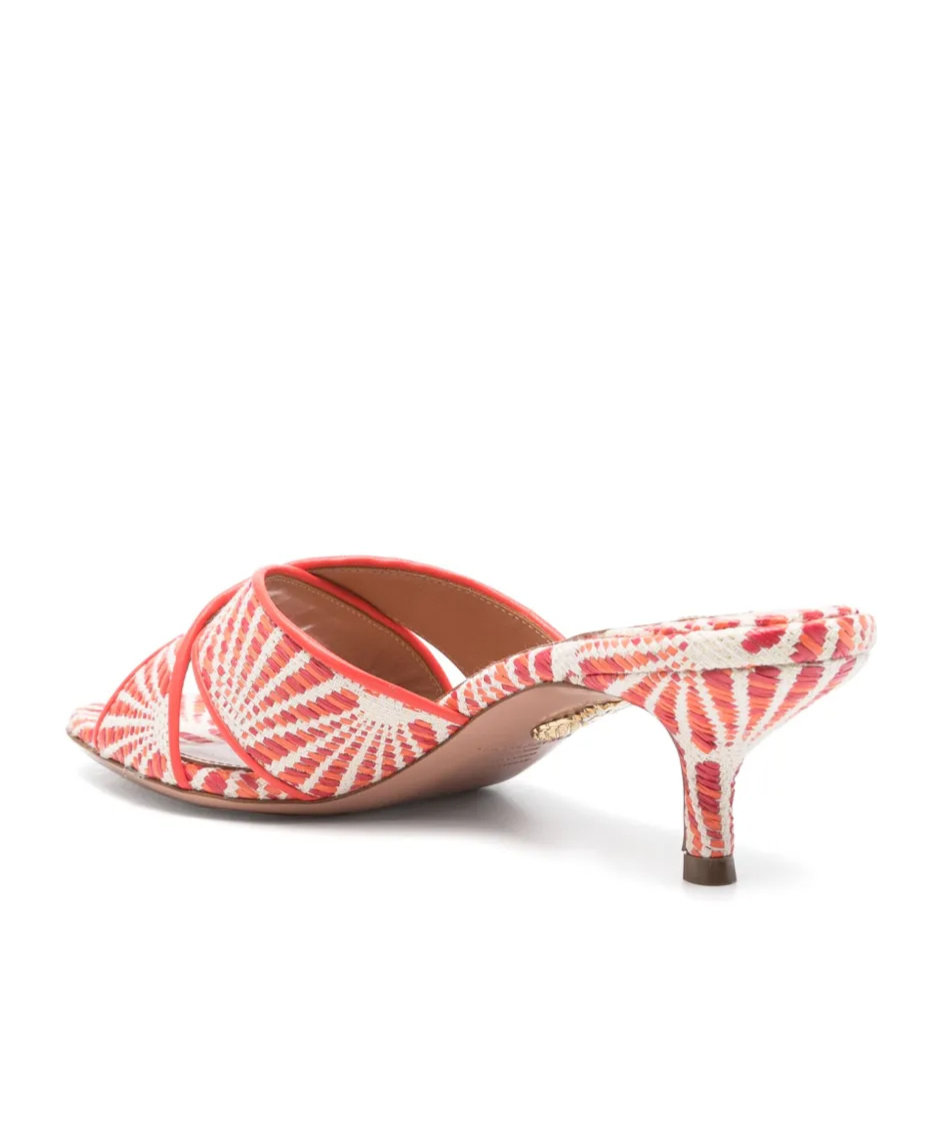 Aquazzura Open-toe High-heeled Sandals In Coral-red