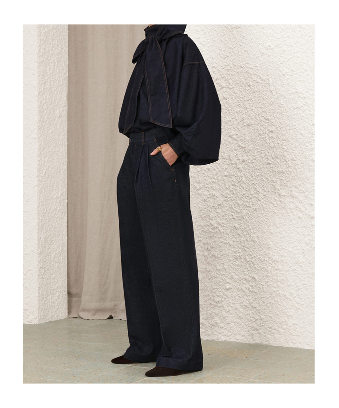 Zimmermann Belt-loop Jeans In Black