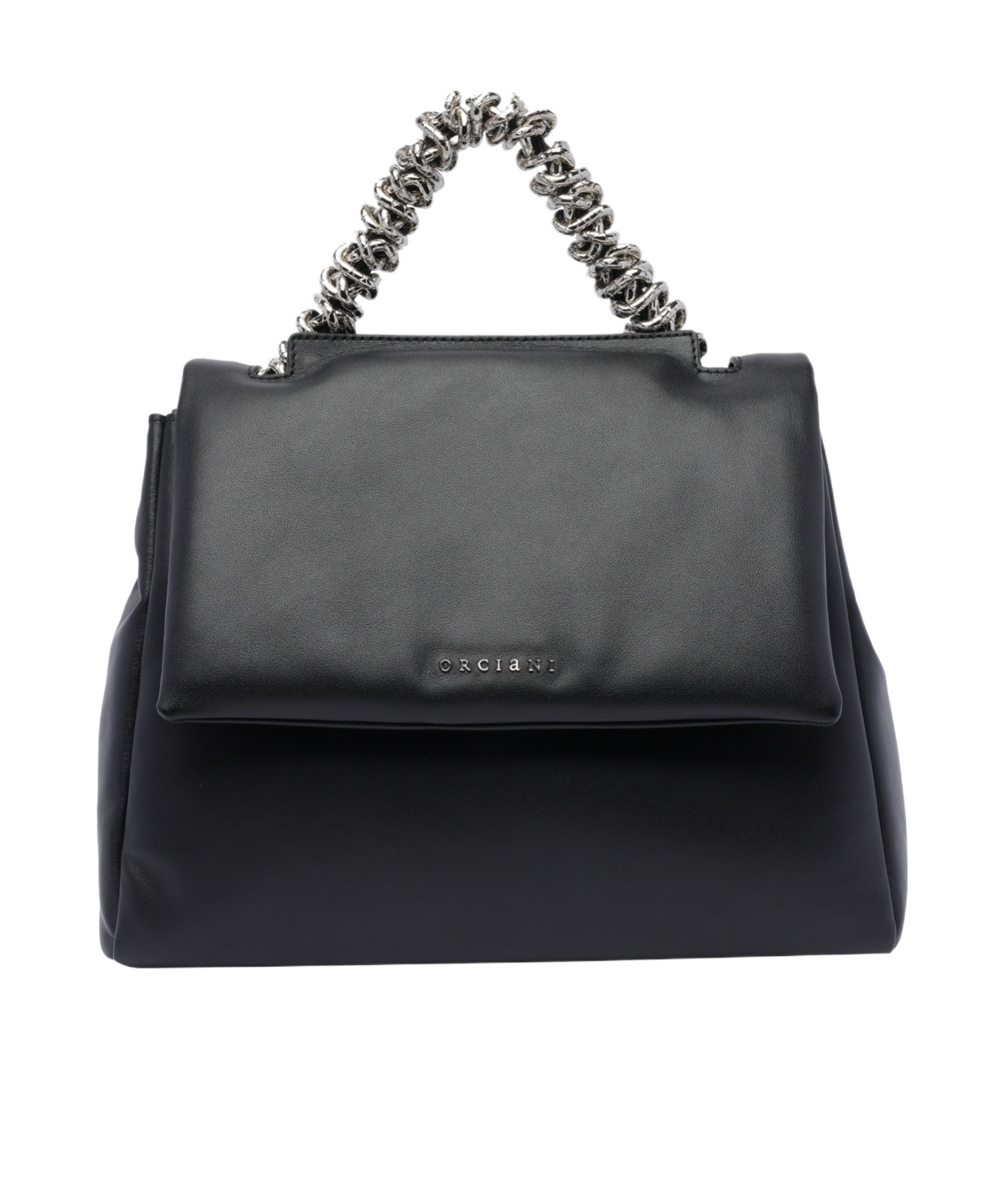 Orciani Medium Sveva Shoulder Bag In Black
