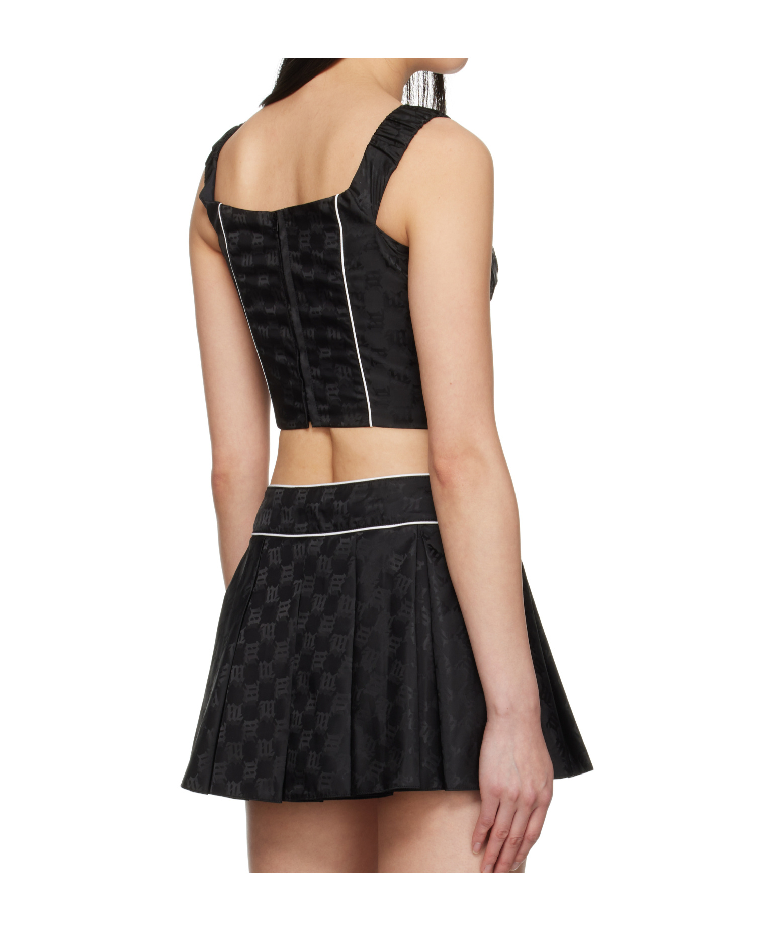 Misbhv Monogram Nylon Corset Top