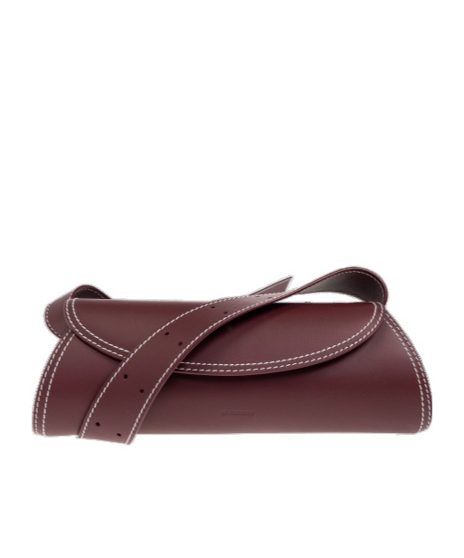 Jil Sander Cannolo Shoulder Bag In Red