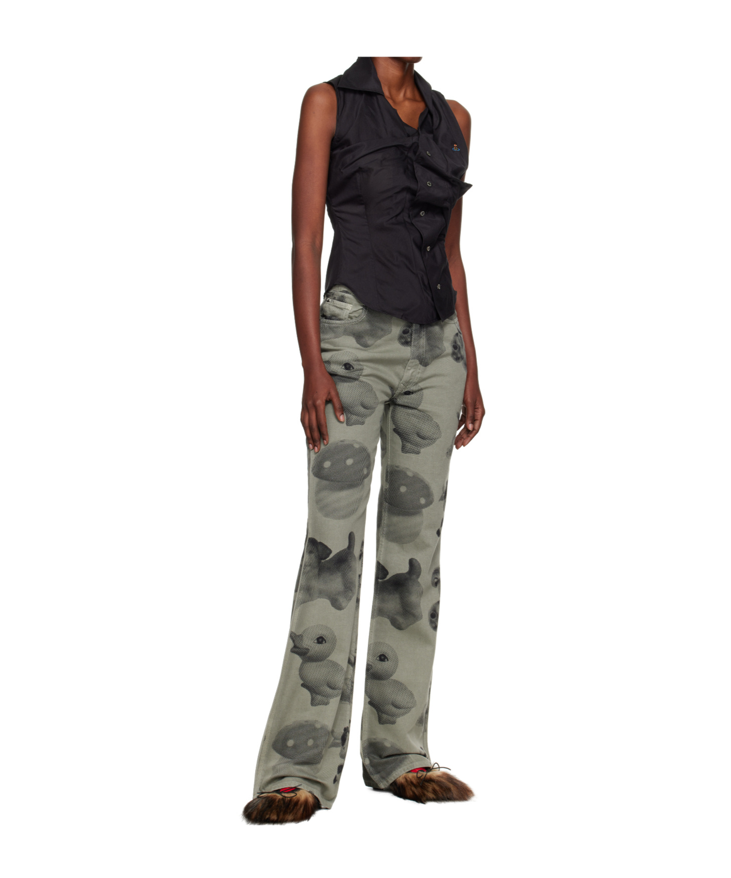 Vivienne Westwood Ray 5 Pocket Jeans In Green