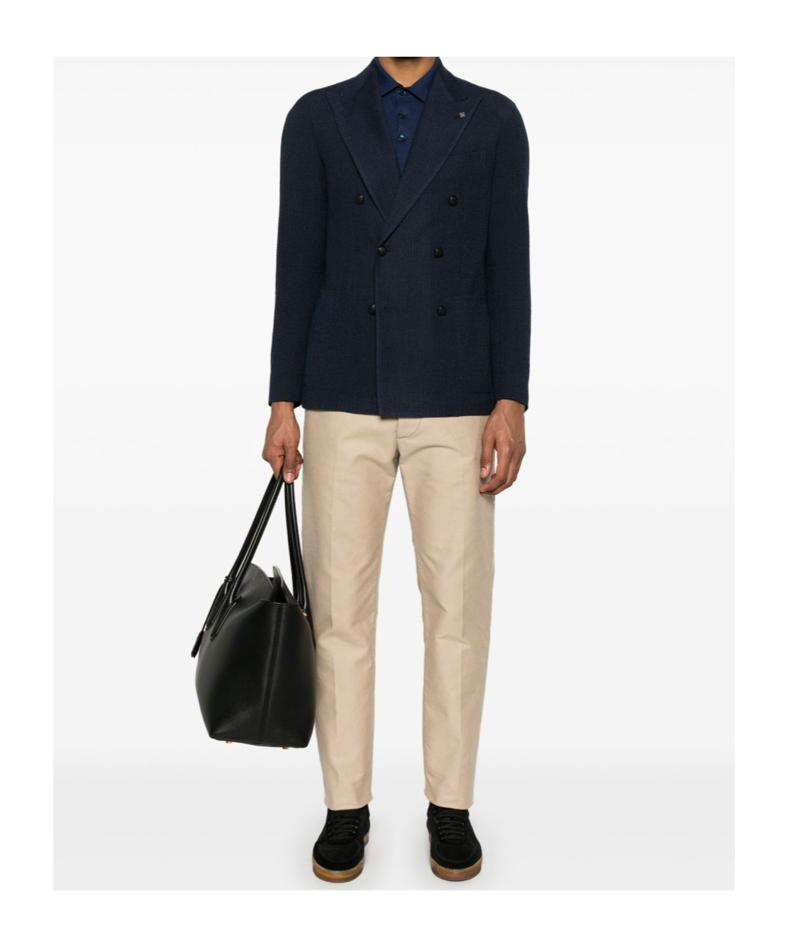 Brunello Cucinelli Blue Polo Shirt In Cotton Short-sleeves With Bottons In Blue