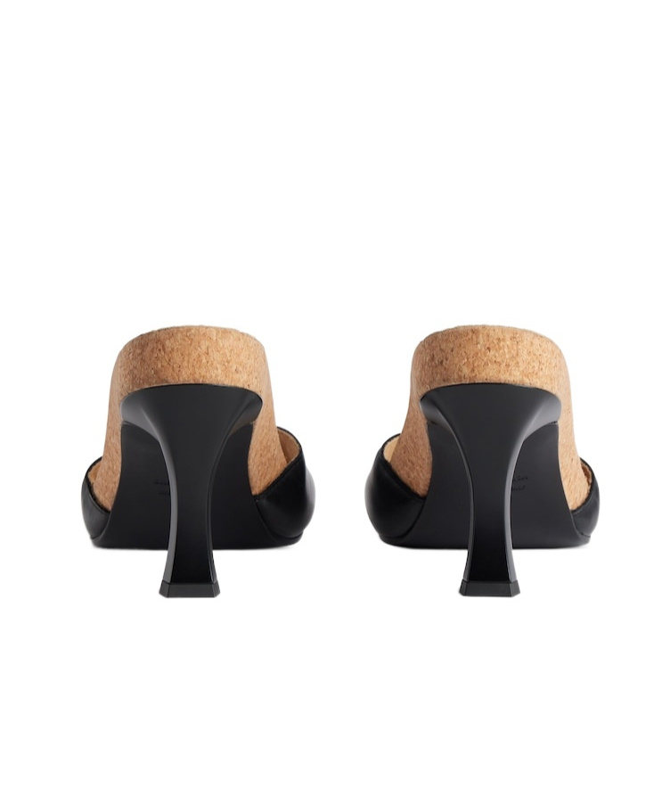 Balenciaga Scholl Collaboration Sandals Buckle Detail In Black