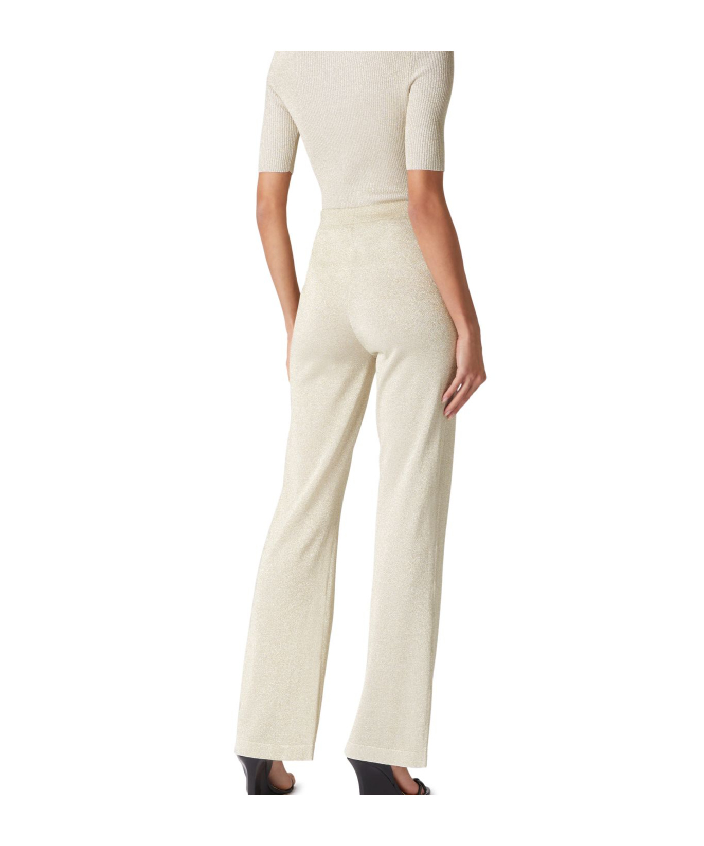 Missoni Elastic Waist Casual Pants In Neutral