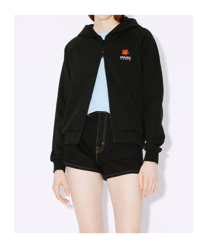 Kenzo Hooded Sweater In Black