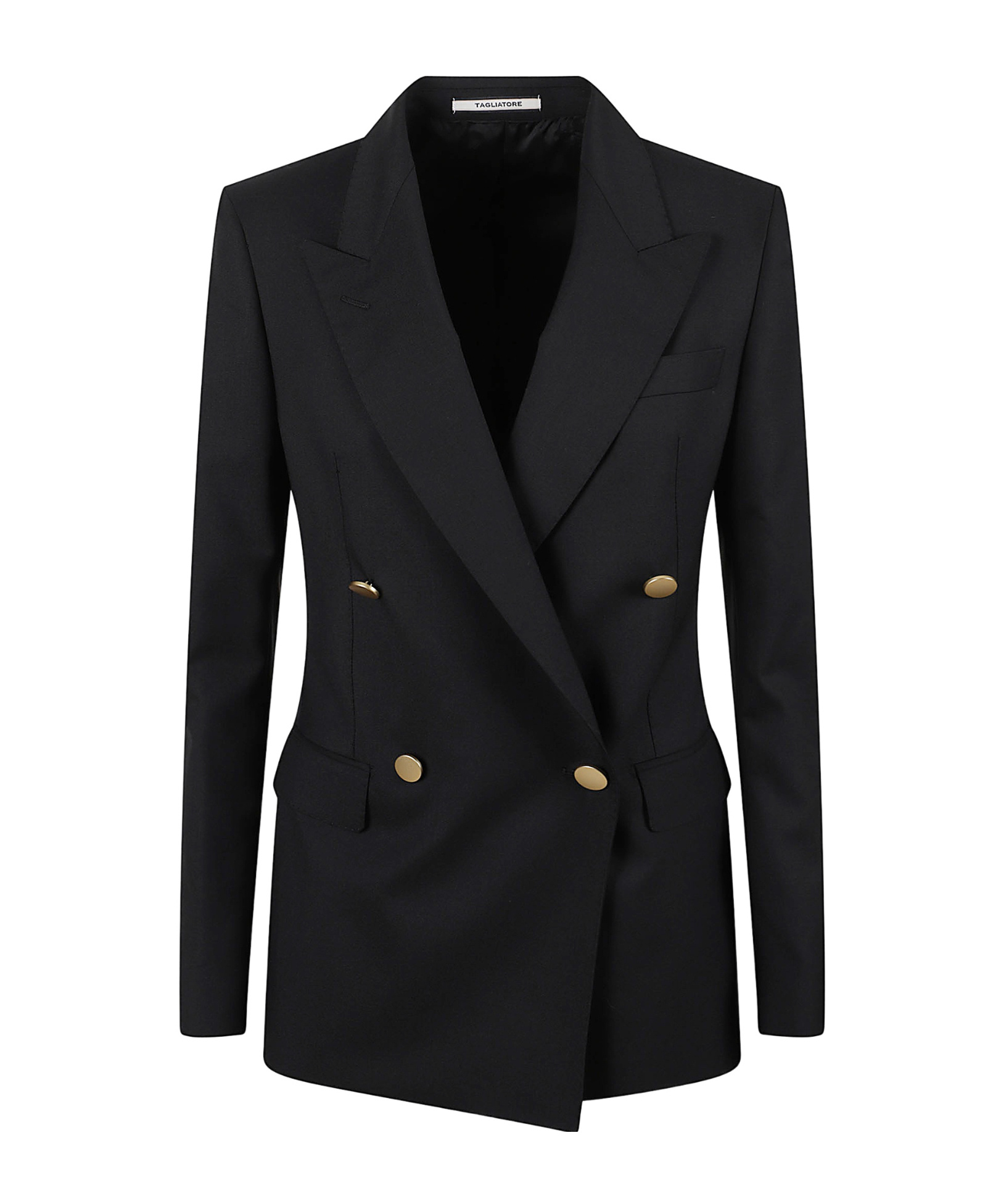 Tagliatore Long-sleeved Blazer In Black