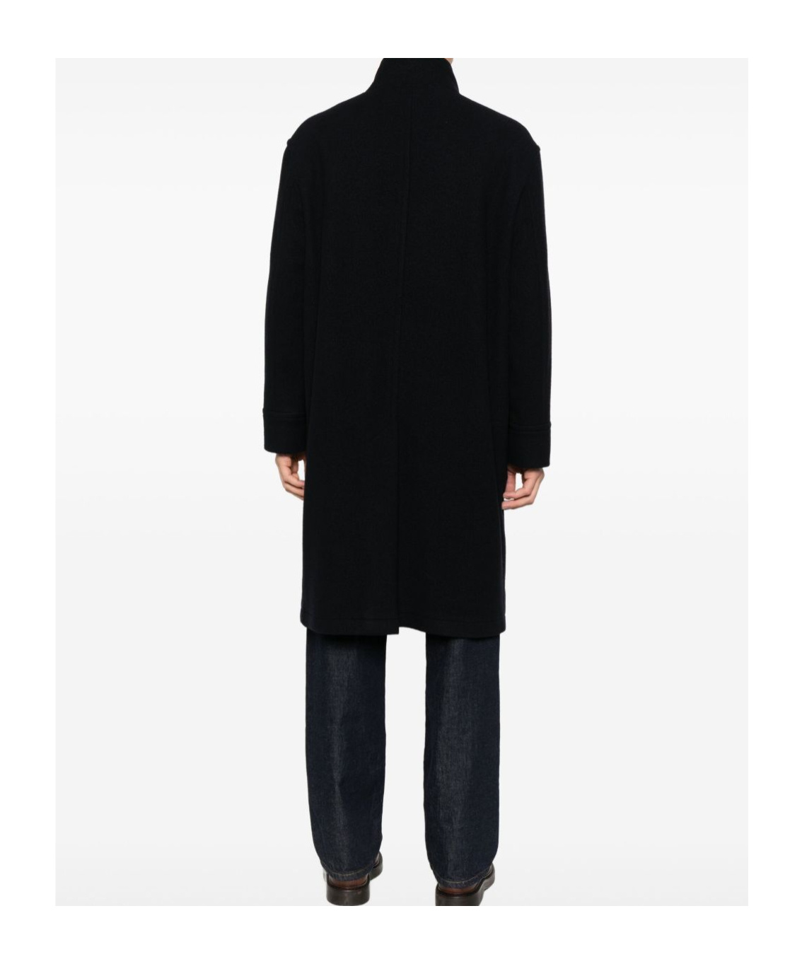 Tagliatore Tailored Blue Coat With Structured Silhouette And Timeless Appeal In Black