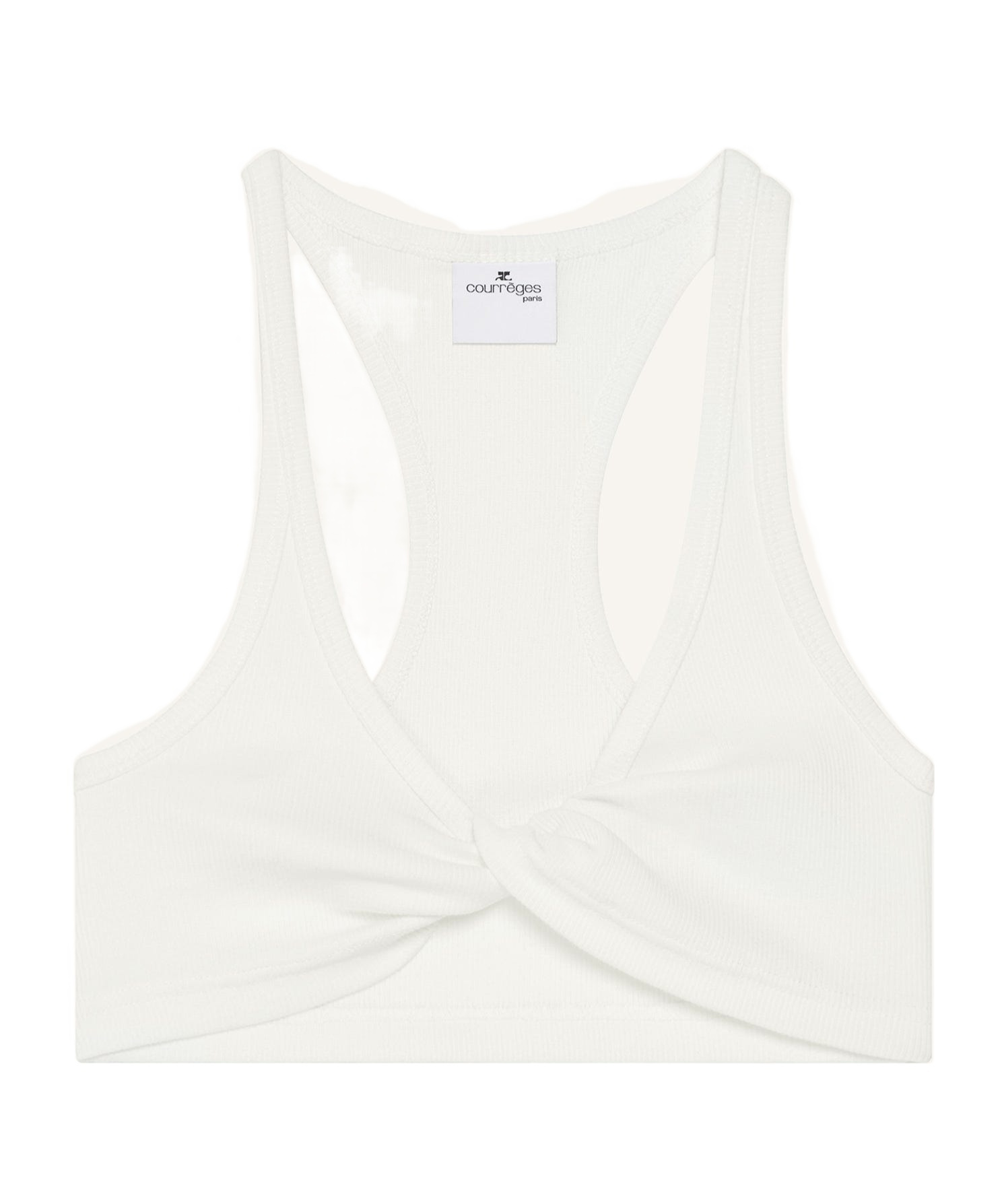 Courrèges Twist-detailing Top In White