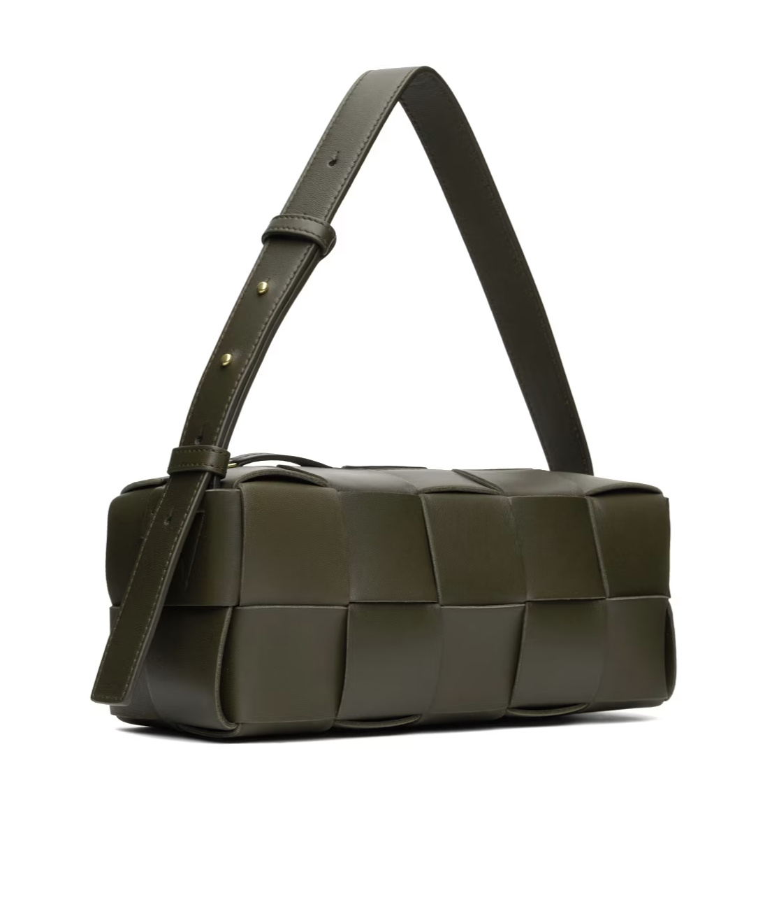 Bottega Veneta Small Intreccio Shoulder Bag In Green